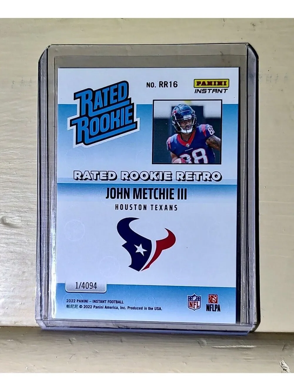 John Metchie III 2022 NFL Panini #16 Rated Rookie Retro Football Card 1/4094